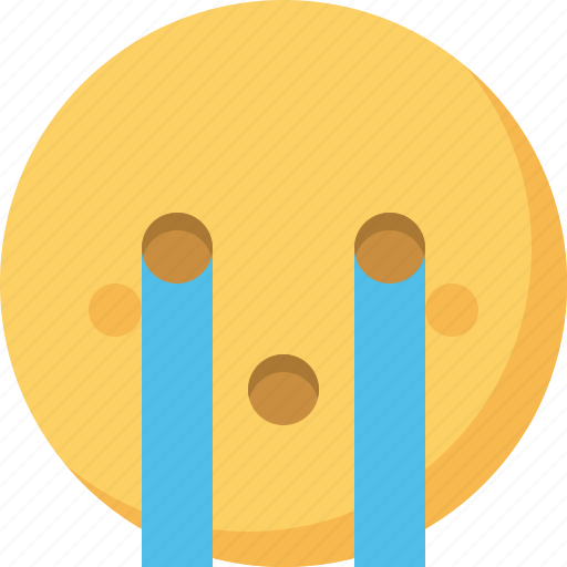 Cry, crying, emoticon, emotion, expression, face, smiley icon - Download on Iconfinder
