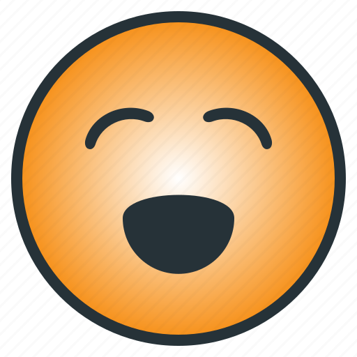 Emoticon, happy, laugh, pleasant, emoji, cheerful, enjoyful icon - Download on Iconfinder