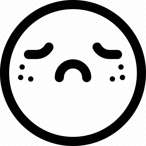 Depression, cartoon, emoji, emoticon, failure, sadness, smiley icon - Download on Iconfinder