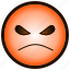 &gt;:-(, angry, color, emoji, emotion, red, smiley 