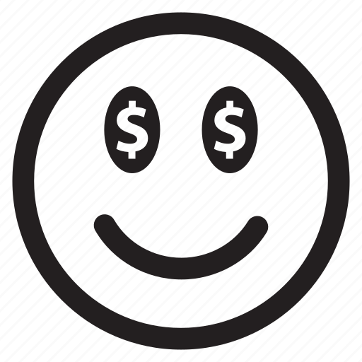 Dollar, face, smile, happy, emoticon, money, dollar sign icon - Download on Iconfinder