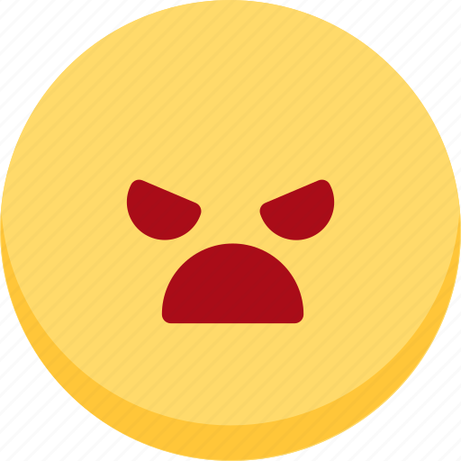 Angry, emoji, emotion, expression, face, feeling icon - Download on Iconfinder