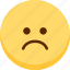 emoji, emotion, expression, face, feeling, sad 