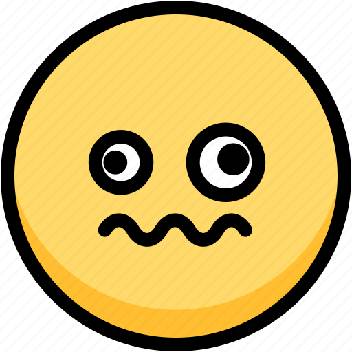 Dizzy, emoji, emotion, expression, face, feeling icon - Download on Iconfinder