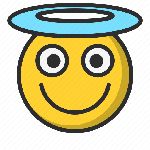 Angel, emoji, emoticons, happy, blessed icon - Download on Iconfinder
