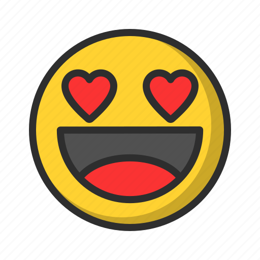 Emoji, emoticon, smileys, love, heart icon - Download on Iconfinder