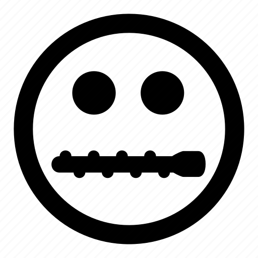 Closed, emoticons, mouth, not telling, shut, zipped icon - Download on Iconfinder