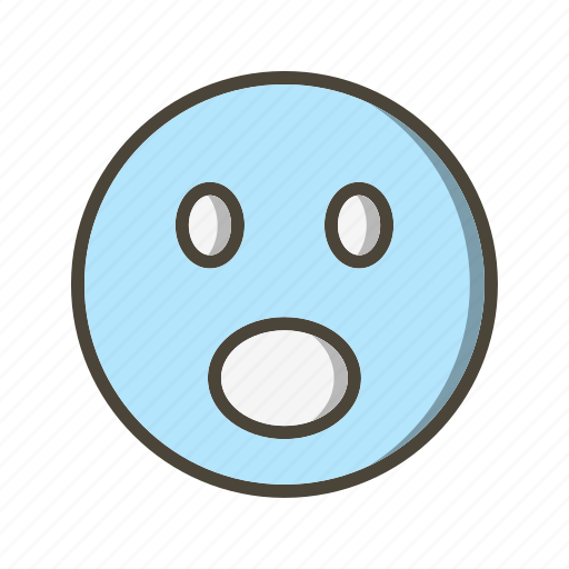 Emoticon, surprised, emoji icon - Download on Iconfinder