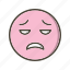 disappointed, emoticon, emoji 