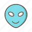 alien, emoticon, emoji 