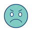 angry, emoticon, smiley 