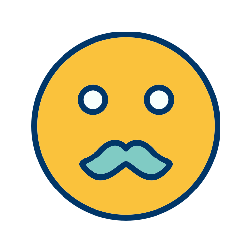 Emoticon, moustache, smiley icon - Free download