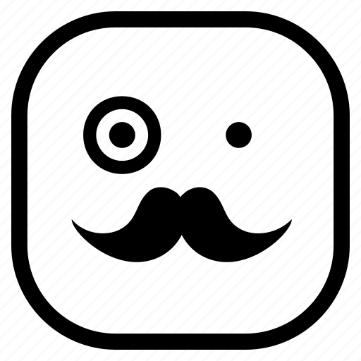 Emoji, emoticon, mustache icon - Download on Iconfinder