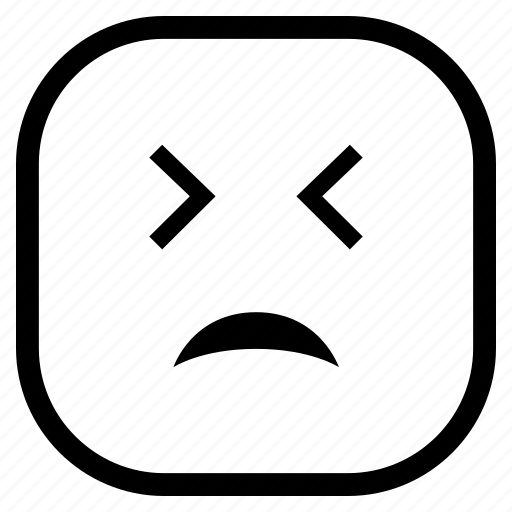 Emoji, emoticon, sad, stressed icon - Download on Iconfinder