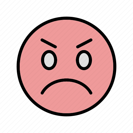 Angry, emoticon, smiley icon - Download on Iconfinder