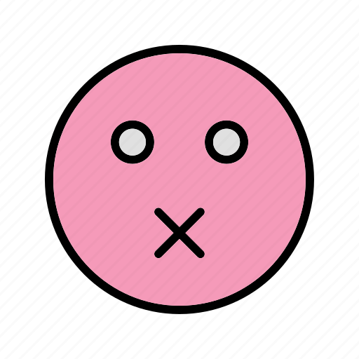 Emoticon, mute, smiley icon - Download on Iconfinder