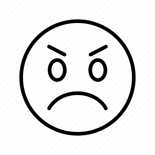 Angry, emoticon, emoji icon - Download on Iconfinder