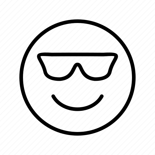 Cool, emoticon, emoji icon - Download on Iconfinder