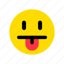 face, tongue, emoji, smiley, emotion, reaction, sticker
