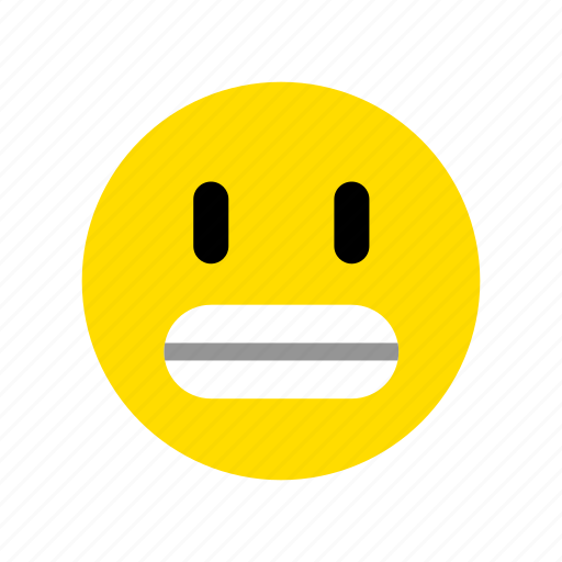 Grimacing, face, emoji, smiley, emotion, reaction, sticker icon - Download on Iconfinder