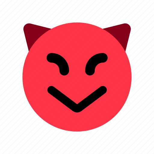 Smile, face, evil, devil, emoji, smiley, expression icon - Download on Iconfinder