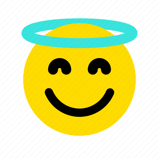 Smile, face, halo, angel, emoji, smiley, emotion icon - Download on Iconfinder