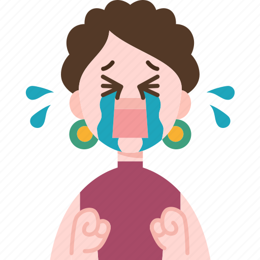 Hysterical, crazy, crying, frustrate, panicky icon - Download on Iconfinder
