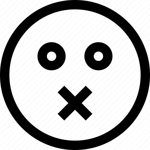 Emoji, emotion, feeling, muted icon - Download on Iconfinder