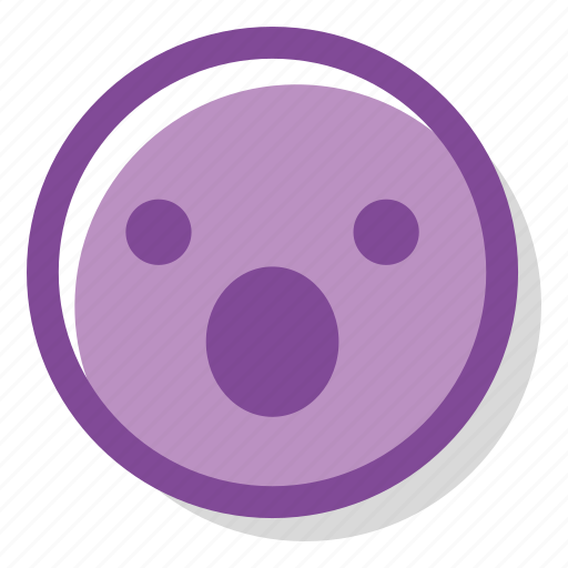 .svg, amazed, emotion, feeling, purple, surprised icon - Download on Iconfinder