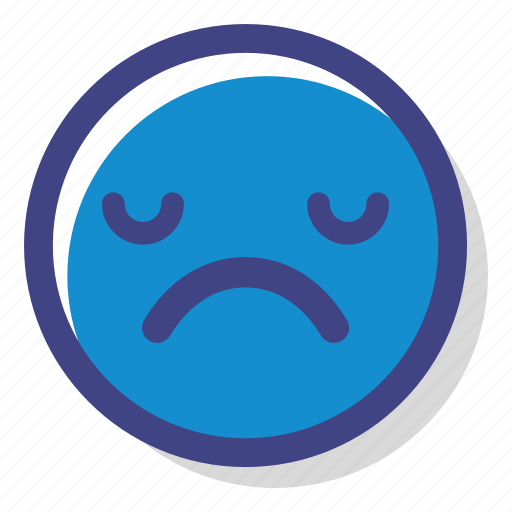 .svg, blue, dispirited, emotion, feeling, hopeless, sad icon - Download on Iconfinder