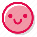 .svg, emotion, feeling, happy, pink, satisfied, stable