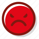 .svg, angry, annoyed, disgusted, emotion, red, uncomfortable