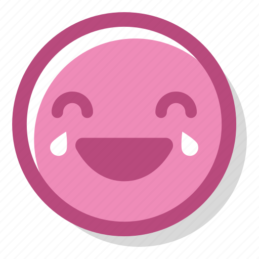 .svg, cry, emotion, feeling, happiness, happy, pink icon - Download on Iconfinder