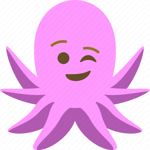 Emotion, feeling, octopus, winkle icon - Download on Iconfinder
