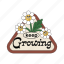 keep growing, sticker, growing, flowers, encourage, encouragement, emotional support, word, typography 