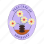 take care of yourself, sticker, flower vase, take care, oval shape, encourage, encouragement, emotional support, word 