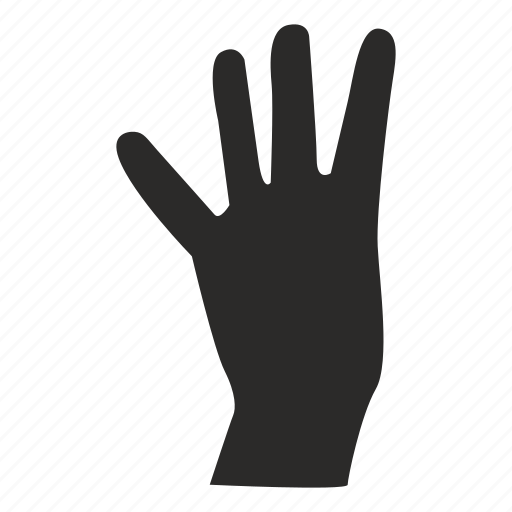 Fingers, four, gesture, hand icon - Download on Iconfinder