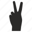 fingers, gesture, hand, twice 