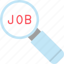 job, search, business, finance, searching, icon