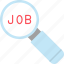job, search, business, finance, searching, icon 