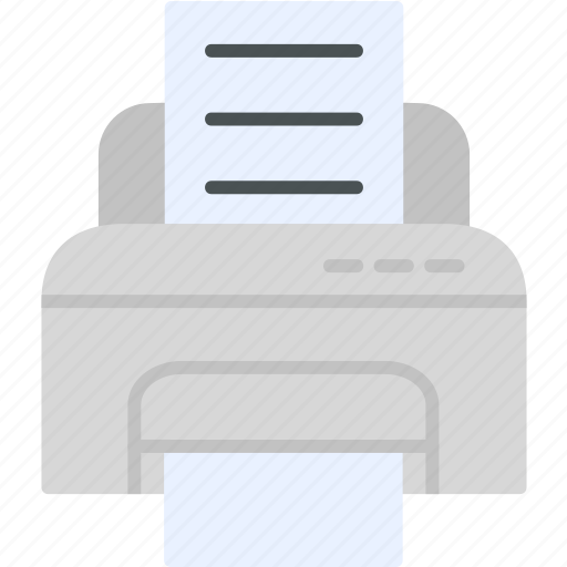 Printer, fax, paper, print, printing, text, icon icon - Download on Iconfinder