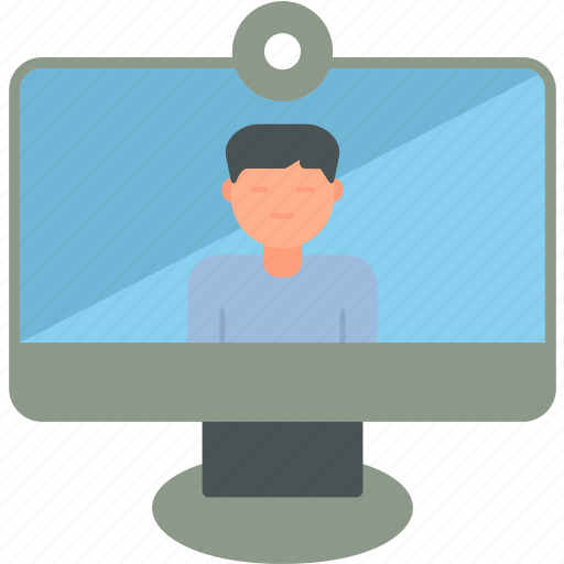 Video, call, conference, interview, job, online, people icon - Download on Iconfinder