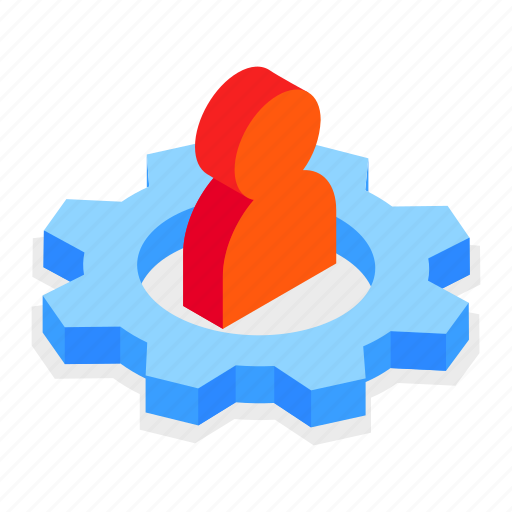 Cogwheel, candidate, employment, human resources icon - Download on Iconfinder