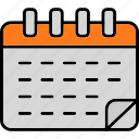 calendar, appointment, date, event, month, schedule, timetable, icon