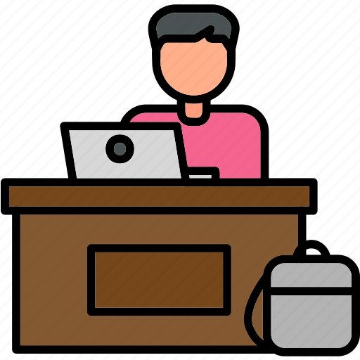 Office, worker, business, man, desk, manager, service icon - Download on Iconfinder