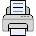 printer, fax, paper, print, printing, text, icon