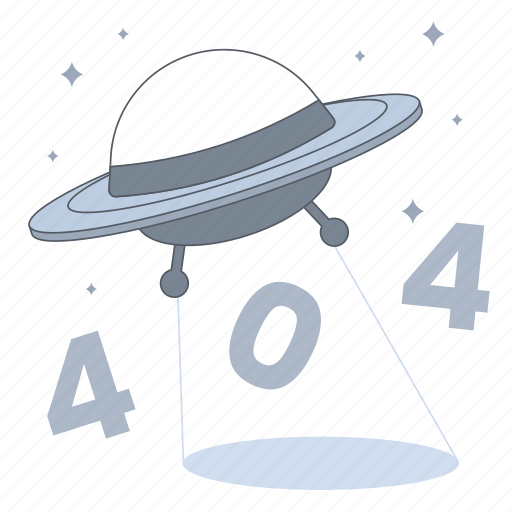 Ufo, page not found, space, galaxy, astronaut, alien, empty state illustration - Download on Iconfinder