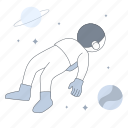 server error, astronaut, floating, space, relax, empty state 