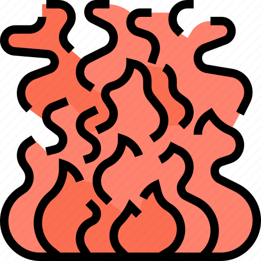 Fire, flame, heat, burn, combustion icon - Download on Iconfinder