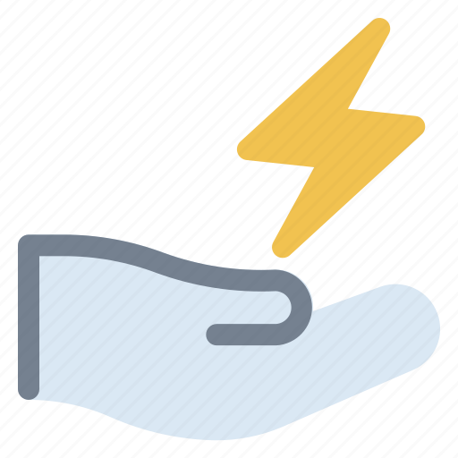 1, hand, safe, energy, power, bolt, electric icon - Download on Iconfinder